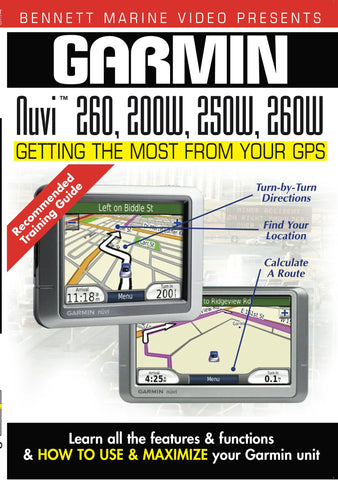 Garmin Nuvi 260, 200w, 250w & 260w (DVD)