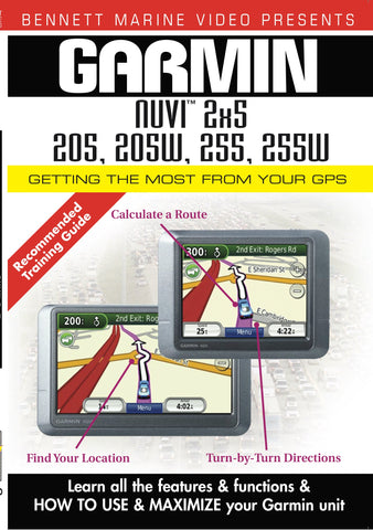 Garmin Nuvi 2x5 Series: 205, 205W, 255, 255W (DVD)