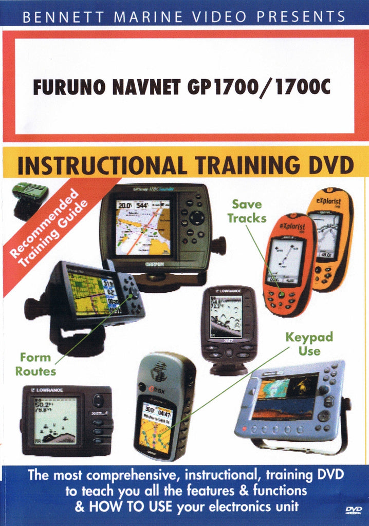 Furuno Navnet GP1700/1700C (1722[C], 1732[C], 1742[C], 1762[C]) Chartplotter Operation Only (DVD)