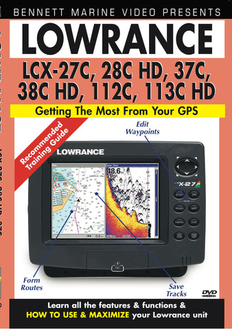 Lowrance LCX-27C, 28C HD, 37C, 38C HD, 112C, 113C HD (DVD)