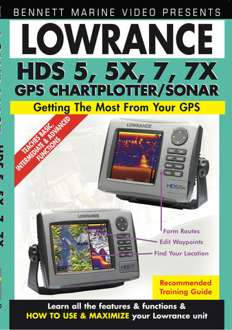 Lowrance HDS Series 5, 5x, 5m, 7, 7m Chartplotters/Fishfinders (DVD)
